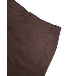 Myles Pants Men 36 BROWN Athletic CHINO 5 POCKET  Performance Golf PANTS
